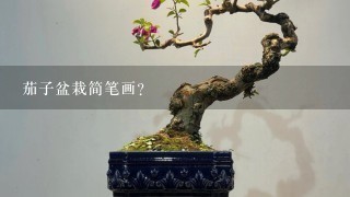 茄子盆栽简笔画？