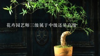 花卉园艺师3级属于中级还是高级