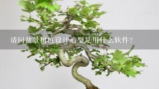 请问盆景树桩设计造型是用什么软件?