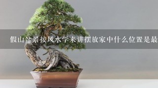 假山盆景按风水学来讲摆放家中什么位置是最佳？？