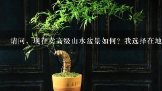 请问，现在卖高级山水盆景如何？我选择在地级市开店。像图片上的这种，或者更大的。