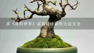 求《我的世界》盆栽设计制作方法大全