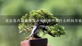 北京花卉盆栽批发市场有哪些都什么时间开放啊