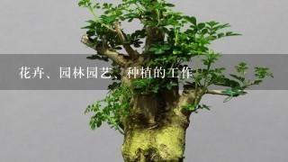 花卉、园林园艺、种植的工作