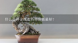 什么品种金线莲药用价值最好？