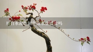 用白水泥能制作山水盆景盆吗