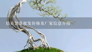 仿真盆景批发价格及厂家信息介绍